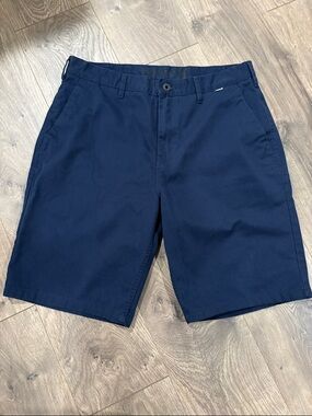 Hurley Navy Flat-Front Men's Shorts